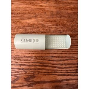 Clinique Vintage Travel Soap Dish Case Pale Green Plastic Two Piece Sliding Logo